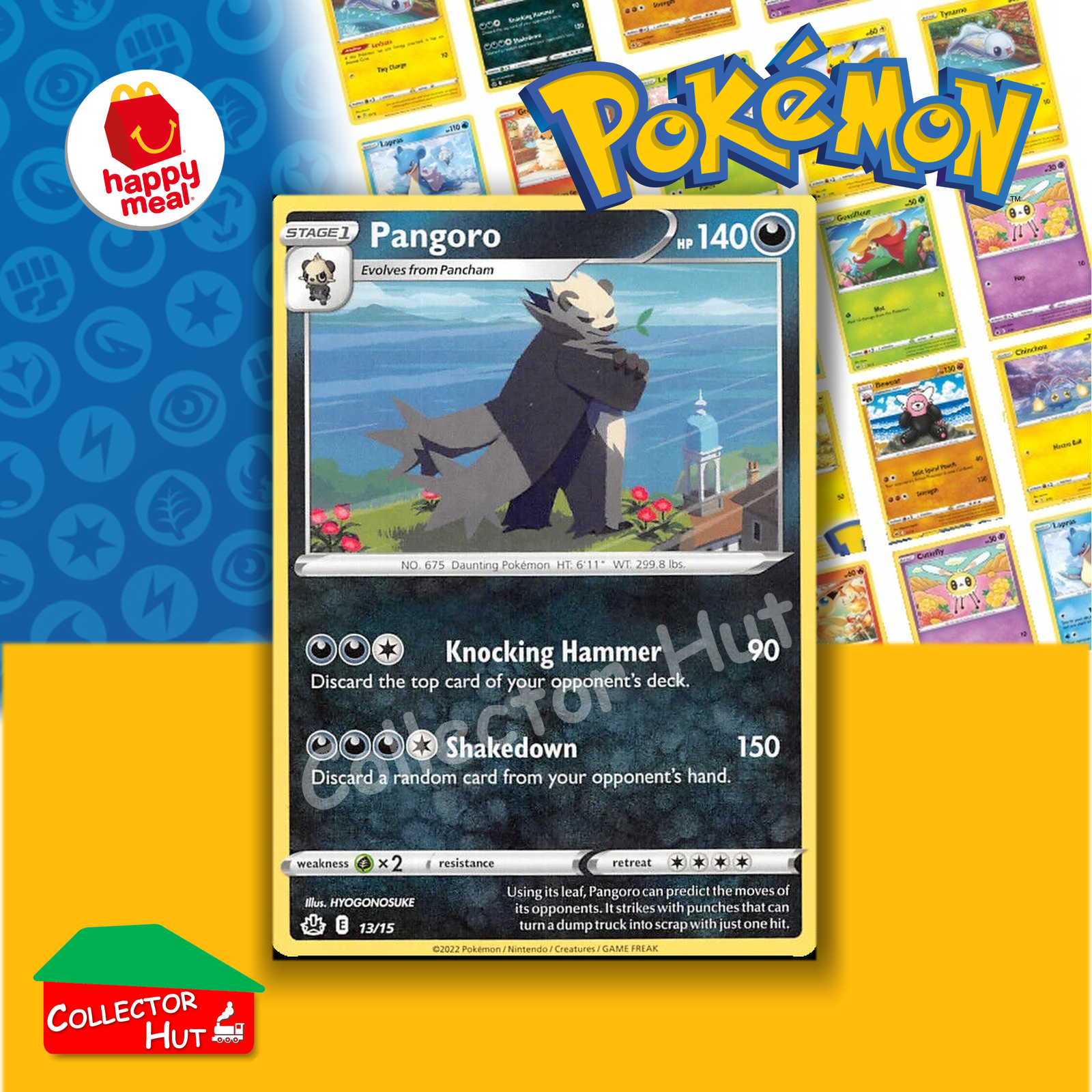 McDonald's Happy Meal 2022 Pokémon Match Battle SINGLE Trading Cards You Choose