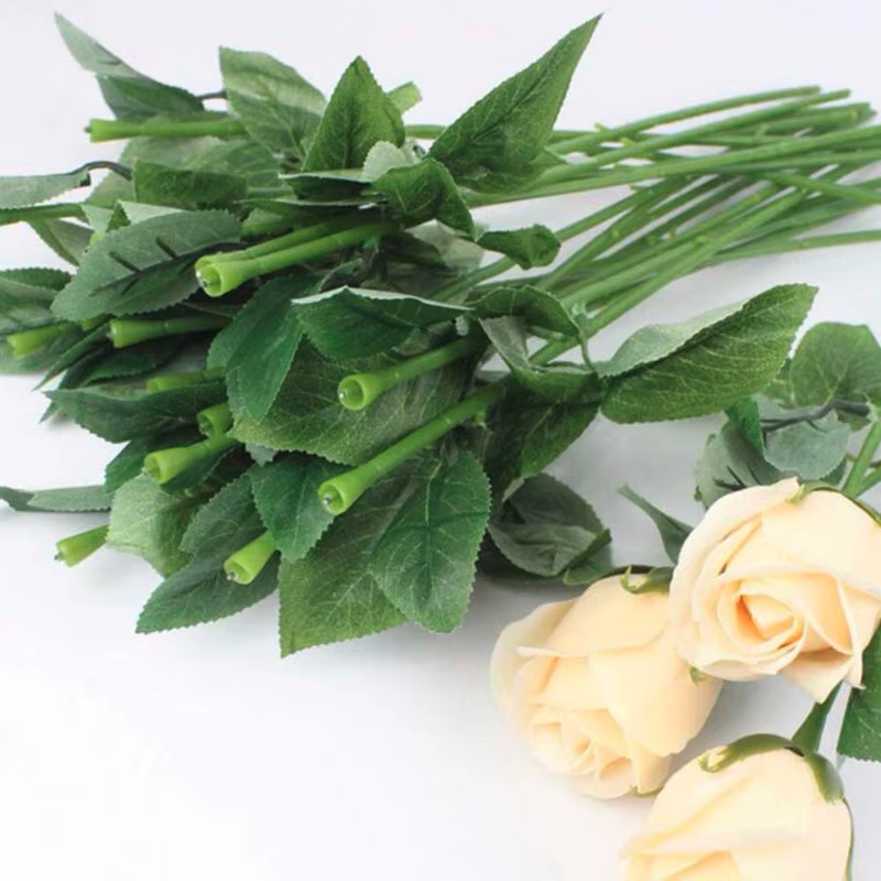 Artificial Flower Stems with/without Leaves 20pcs Plant Decoration