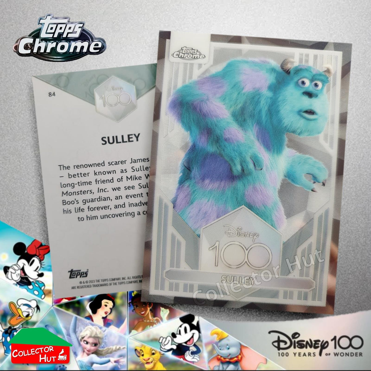 Disney 100 Topps Chrome 2023 Base Cards 1-100 Pick Singles to Complete Your Set