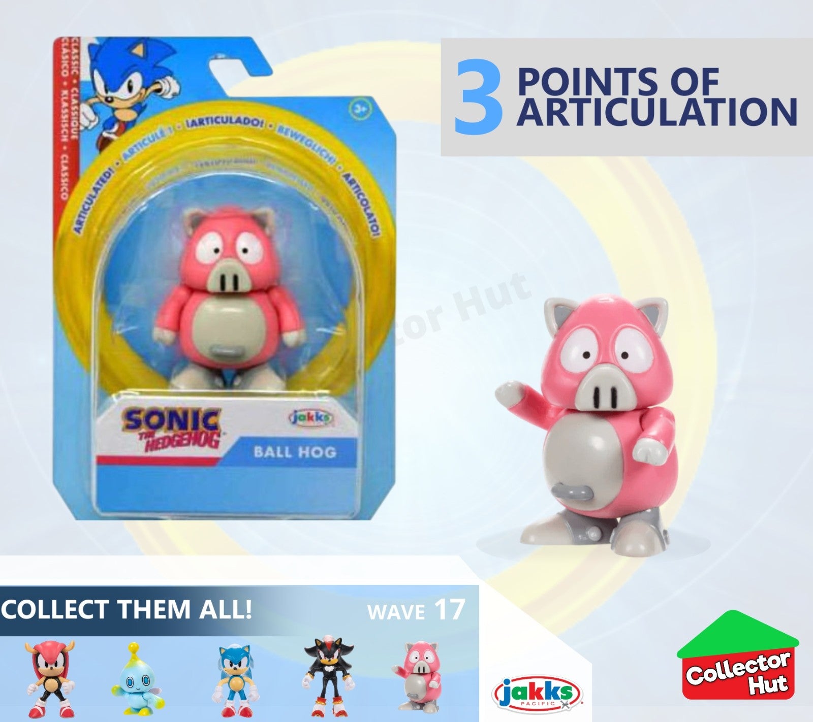 Sonic the Hedgehog Figures 2.5" JAKKS Posable Collectible CHOOSE YOUR CHARACTER