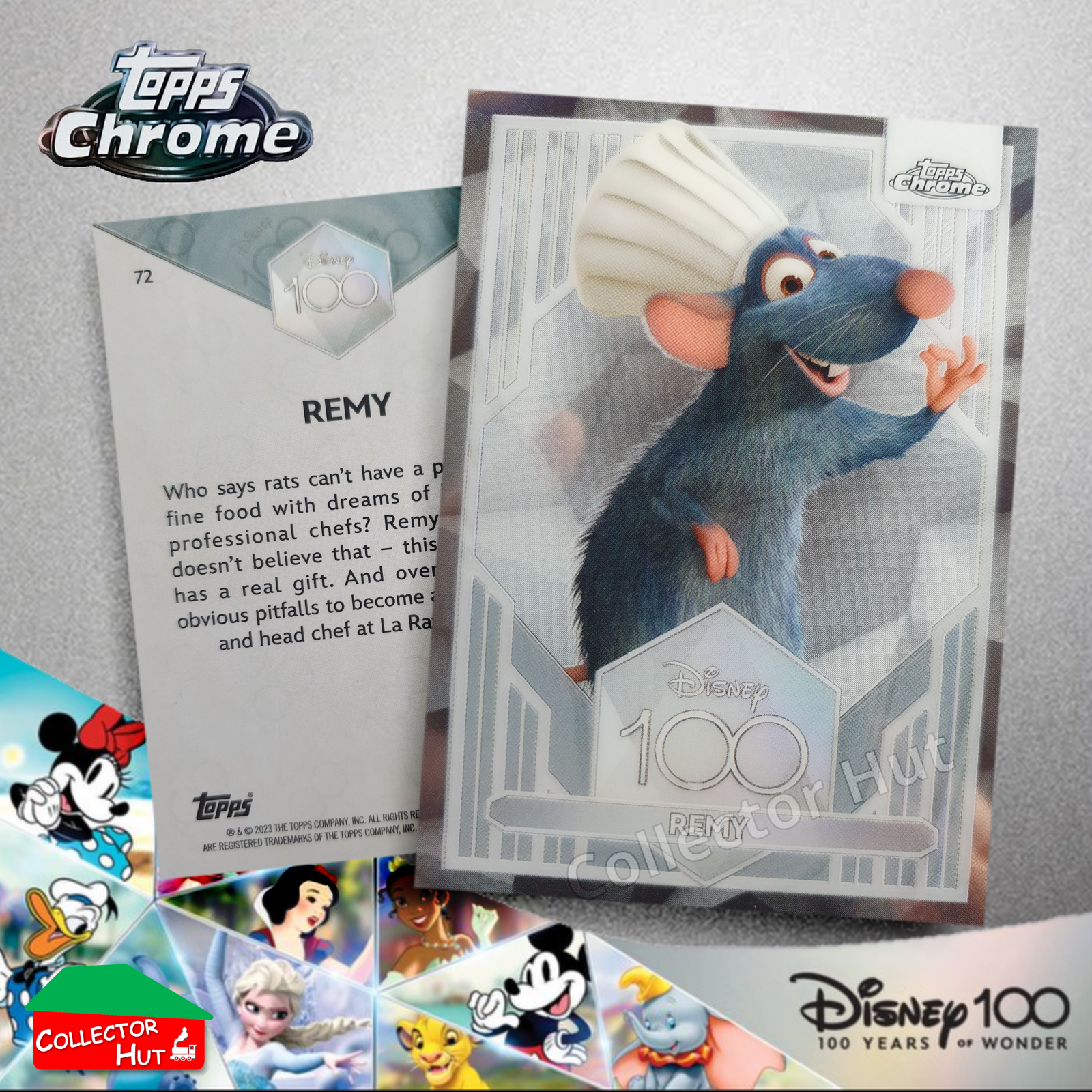 Disney 100 Topps Chrome 2023 Base Cards 1-100 Pick Singles to Complete Your Set