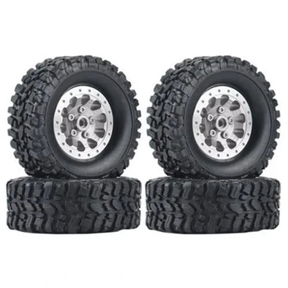 RC Model Wheels Tyres 5mm Hub 68mm x 24mm 59g ALLOY BEADLOCK 4pcs Set MN82 MN99