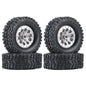 RC Model Wheels Tyres 5mm Hub 68mm x 24mm 59g ALLOY BEADLOCK 4pcs Set MN82 MN99