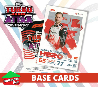 Topps Turbo Attax Formula 1 F1 2024 #1-166 Base Cards YOU CHOOSE