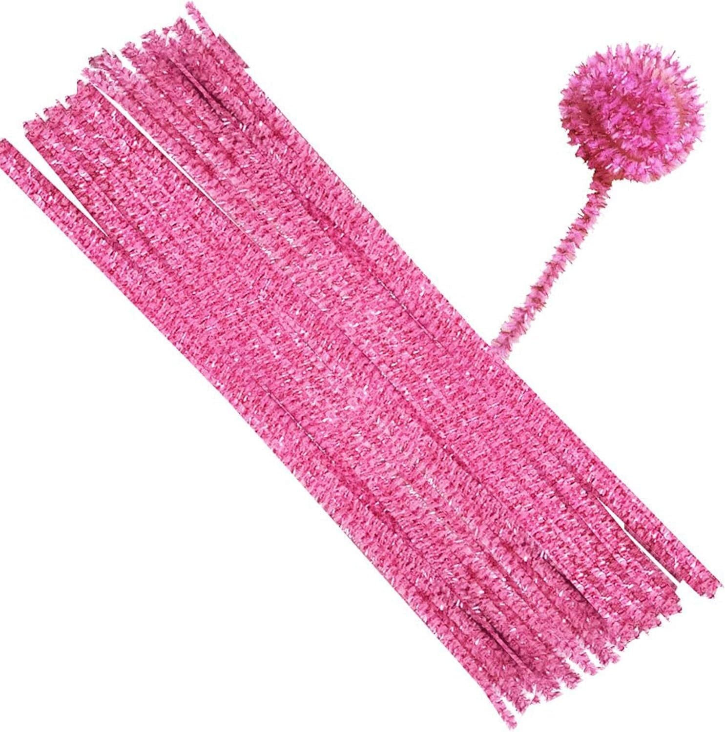 Chenille Craft Stems Pipe Cleaners 20pcs 30cm x 6mm Long Flexible Craft Supplies