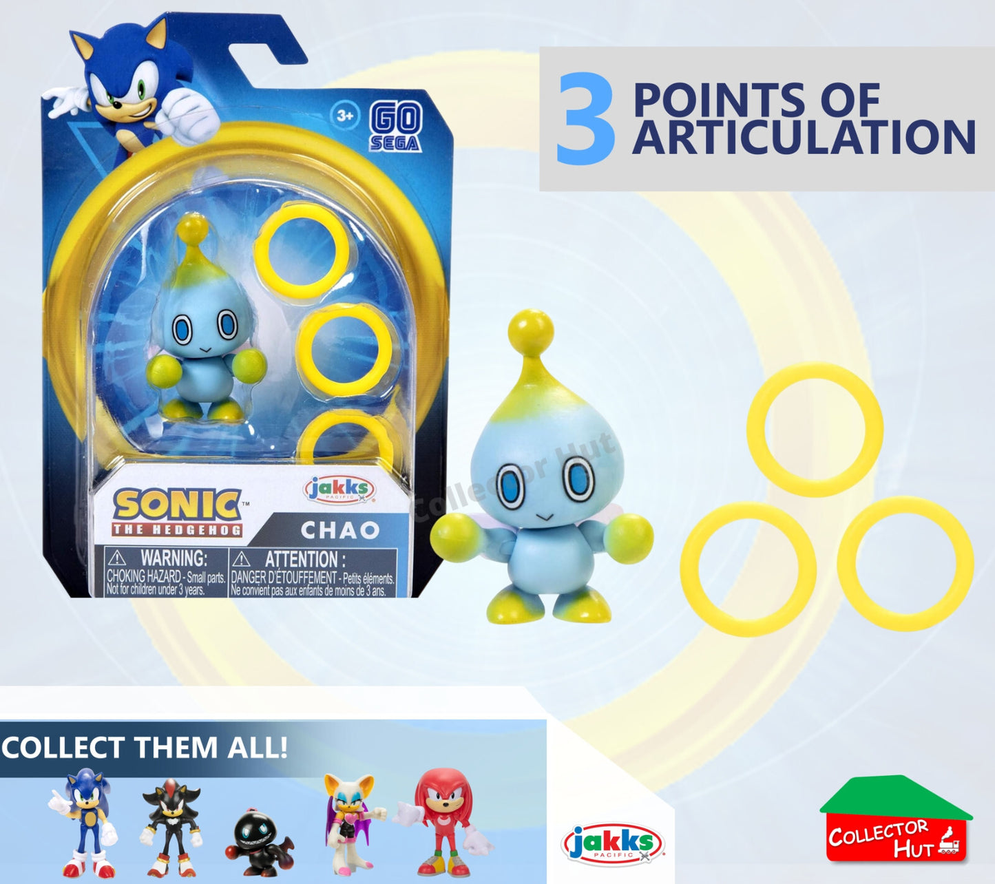 Sonic the Hedgehog Figures 2.5" JAKKS Posable Collectible CHOOSE YOUR CHARACTER