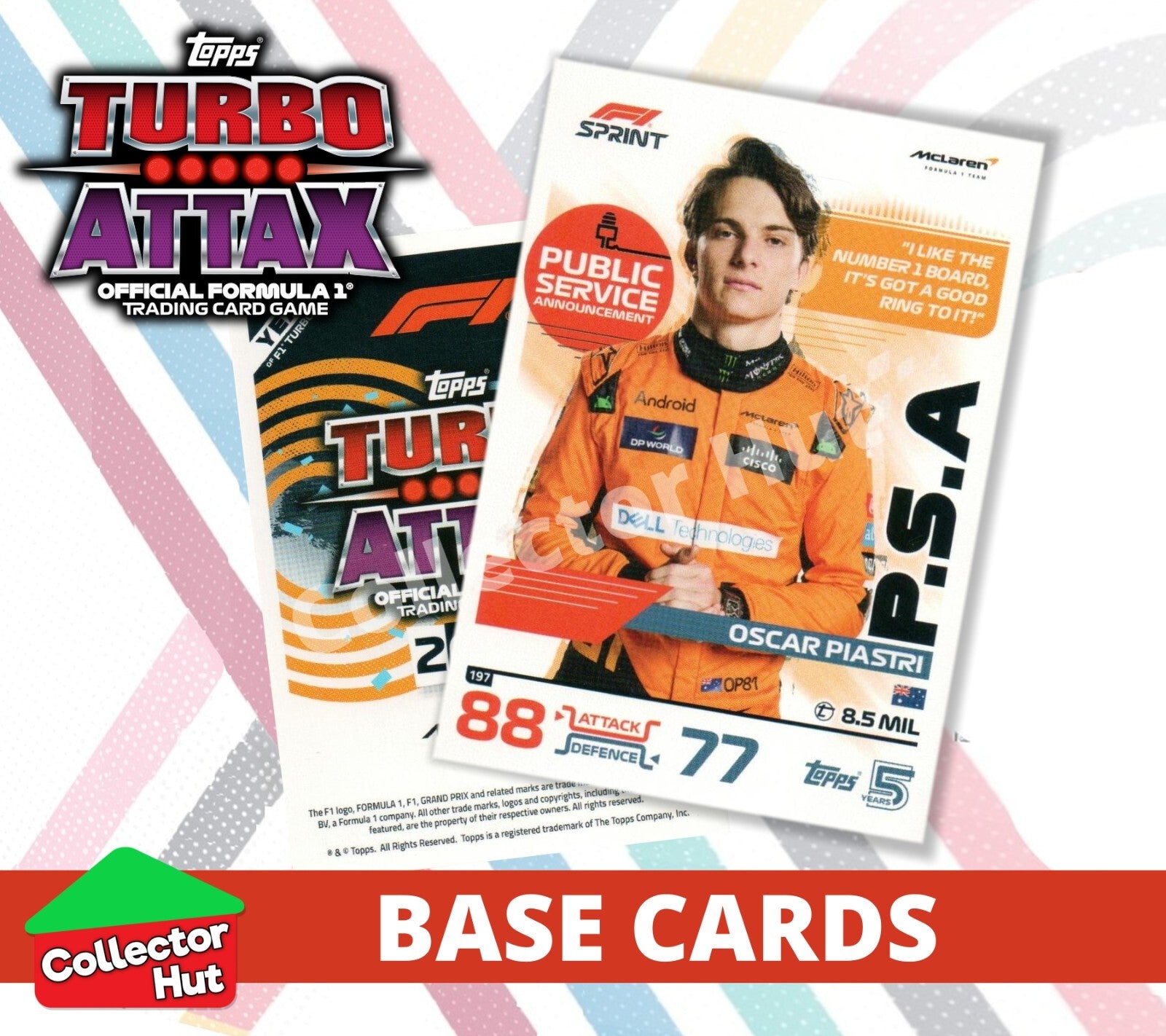 Topps Turbo Attax Formula 1 F1 2024 #167-312 Base Cards YOU CHOOSE