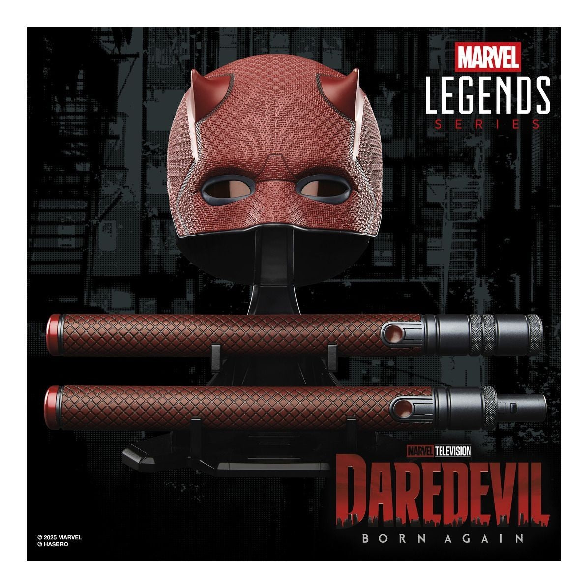 Marvel Legends Series Daredevil: Born Again Premium Roleplay Mask and Billy Club
