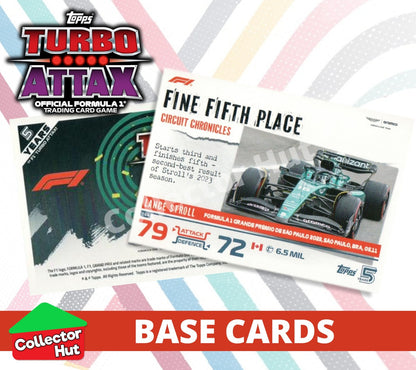 Topps Turbo Attax Formula 1 F1 2024 #1-166 Base Cards YOU CHOOSE