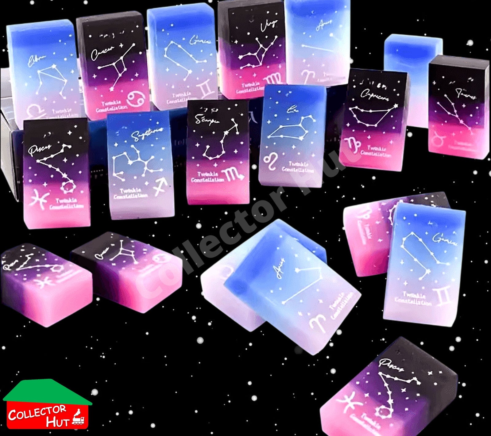 Constellation Zodiac Novelty Erasers Gift Set 12pcs