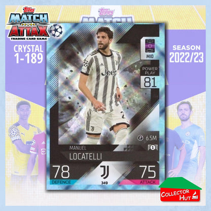 Topps Match Attax Europa Champions League 2022/23 Crystal Parallel Cards 190-387