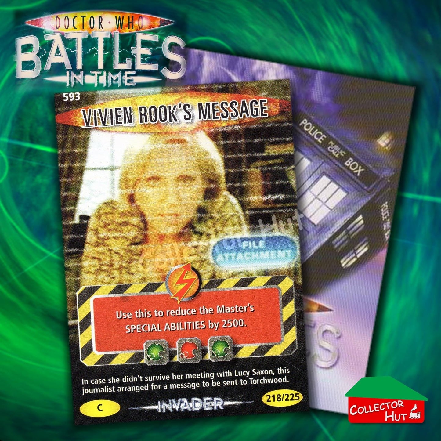DOCTOR WHO Battles in Time #376-600 INVADER RARE & COMMON CARDS YOU CHOOSE