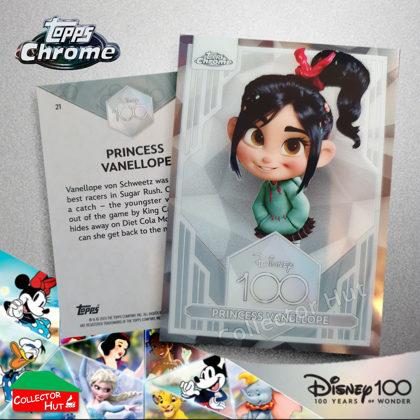 Disney 100 Topps Chrome 2023 Base Cards 1-100 Pick Singles to Complete Your Set