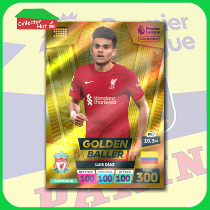 Panini Adrenalyn XL Premier League 2023 2022/23 GOLDEN BALLER, LIMITED EDITION
