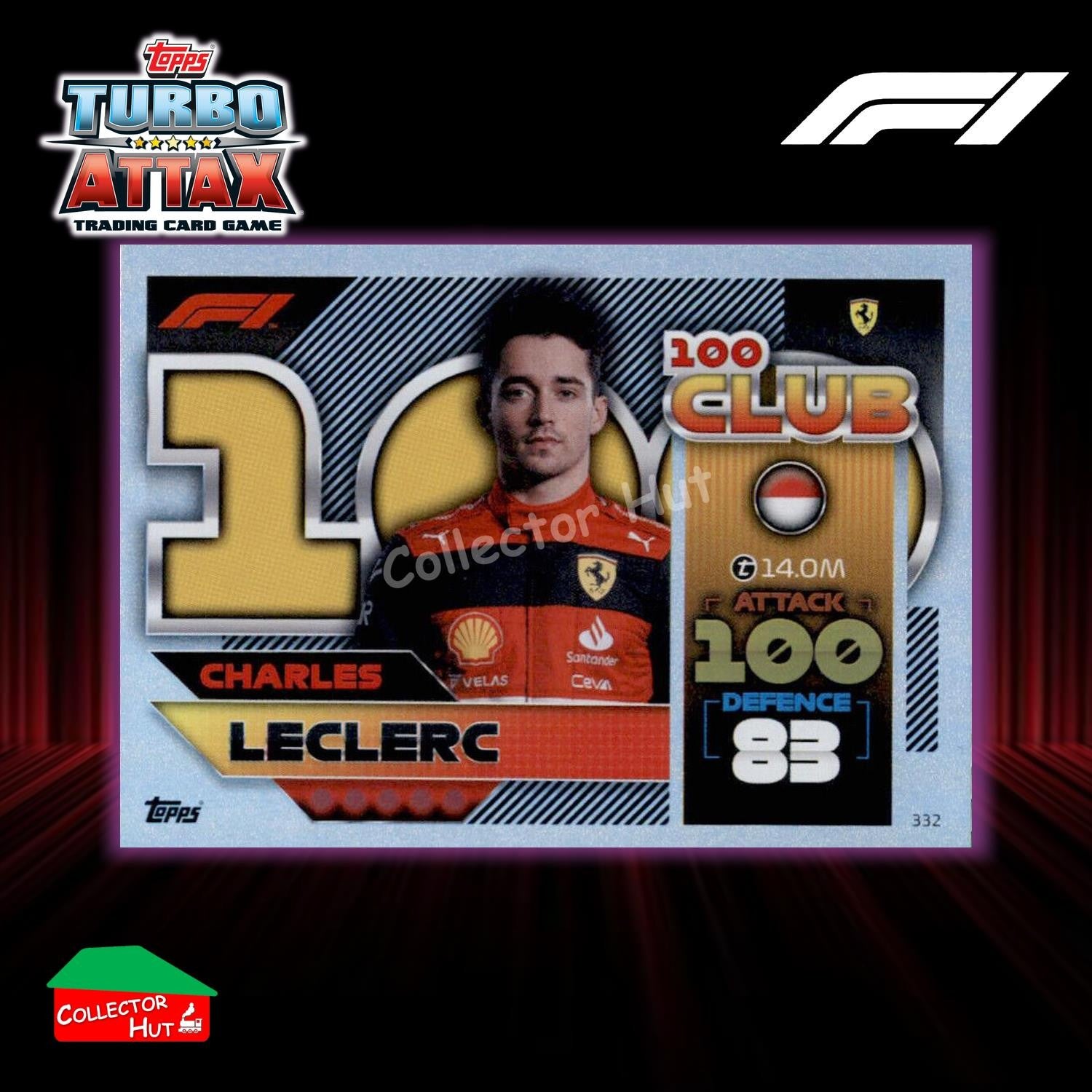 Topps Turbo Attax Formula 1 F1 2022 Limited Edition, 100 Club & Foil Cards