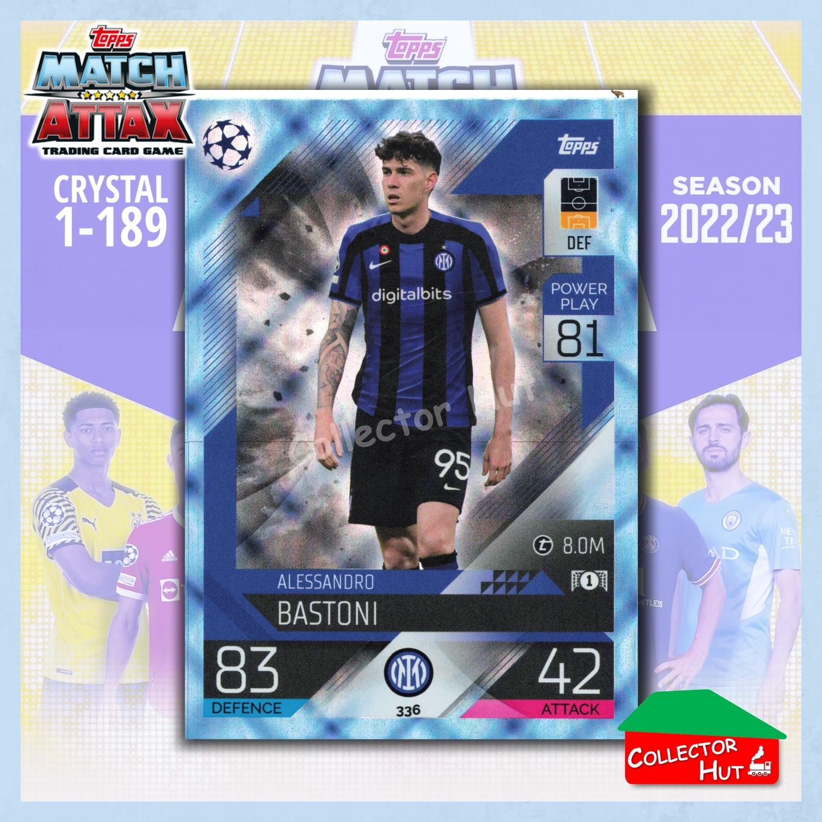 Topps Match Attax Europa Champions League 2022/23 Crystal Parallel Cards 190-387