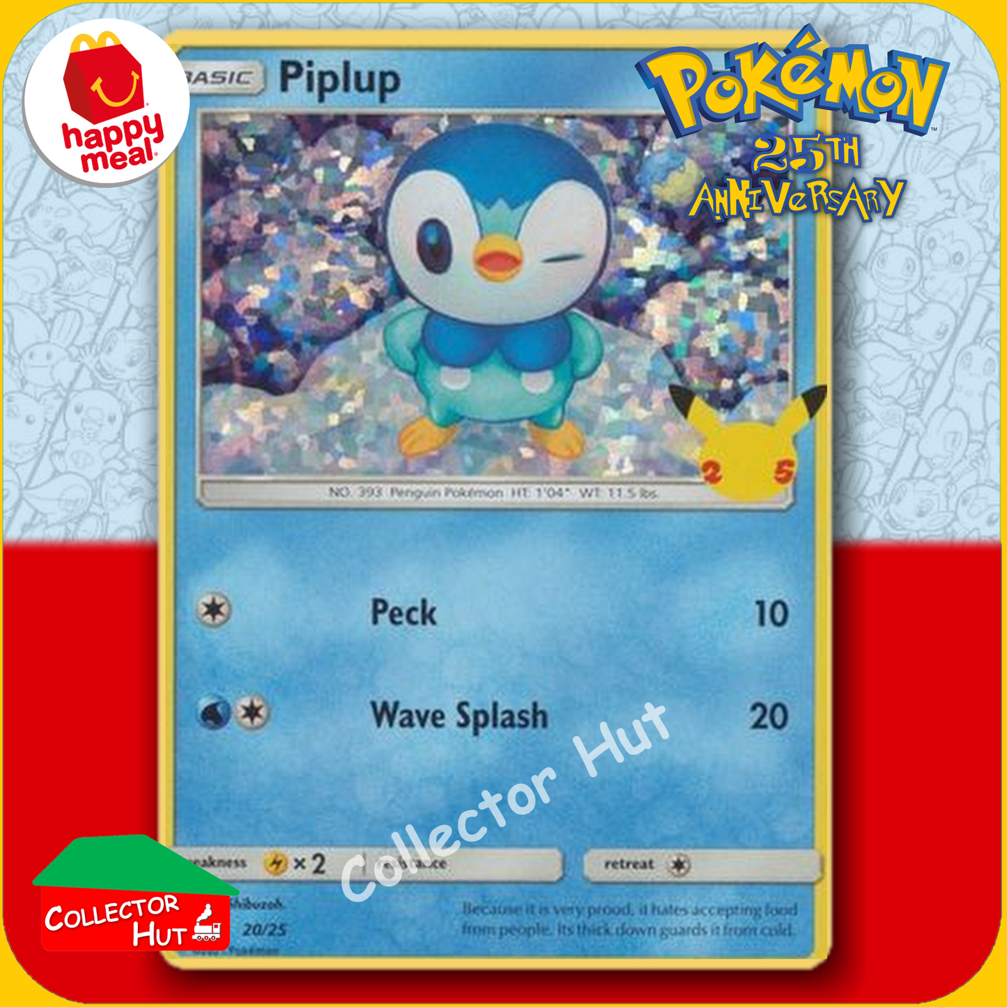 McDonald's Happy Meal 2021 Pokémon 25th Anniversary Trading Cards You Choose