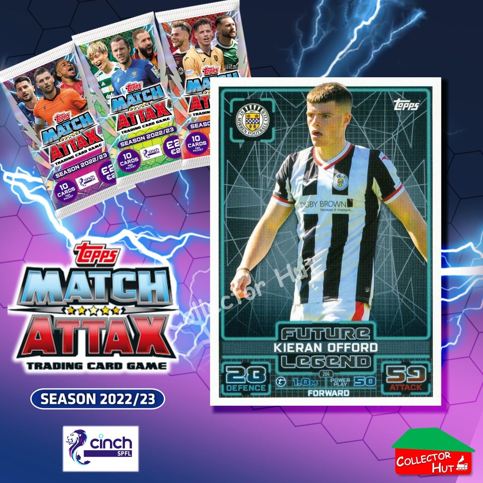 TOPPS MATCH ATTAX SPFL 2022/23 #163-264 Choose Your Card