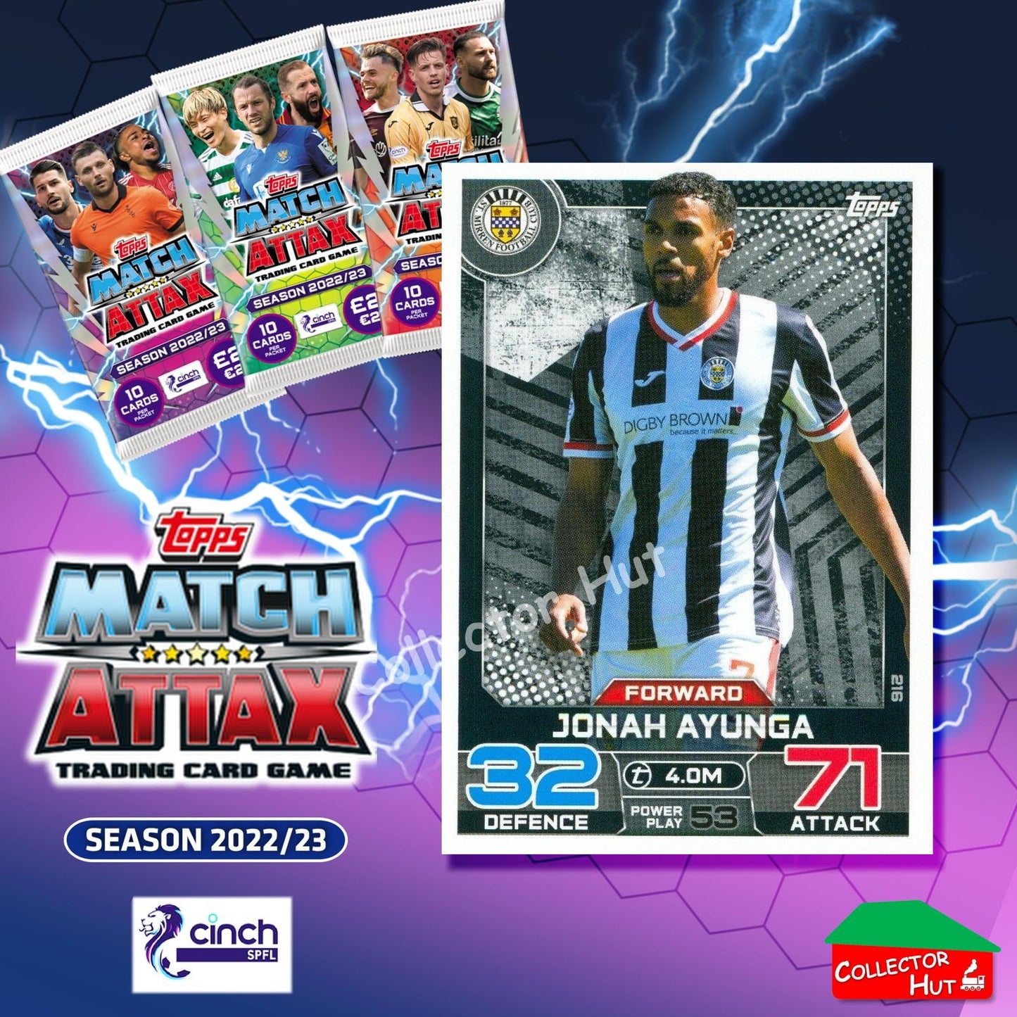 TOPPS MATCH ATTAX SPFL 2022/23 #163-264 Choose Your Card