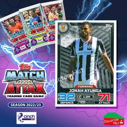 TOPPS MATCH ATTAX SPFL 2022/23 #163-264 Choose Your Card