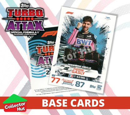 Topps Turbo Attax Formula 1 F1 2024 #1-166 Base Cards YOU CHOOSE