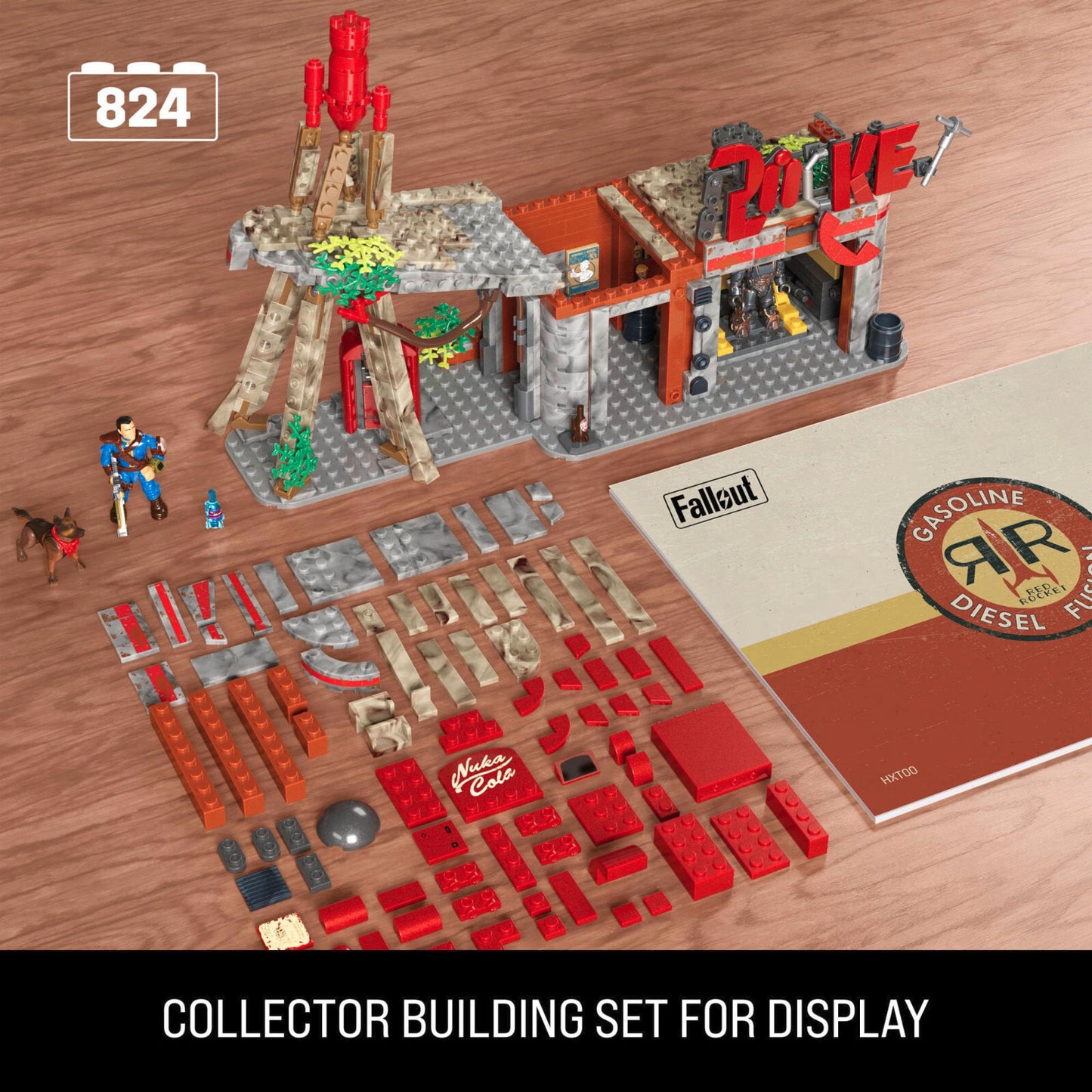 Fallout 4 Red Rocket Truck Stop Mega Bloks Buildable Display Model
