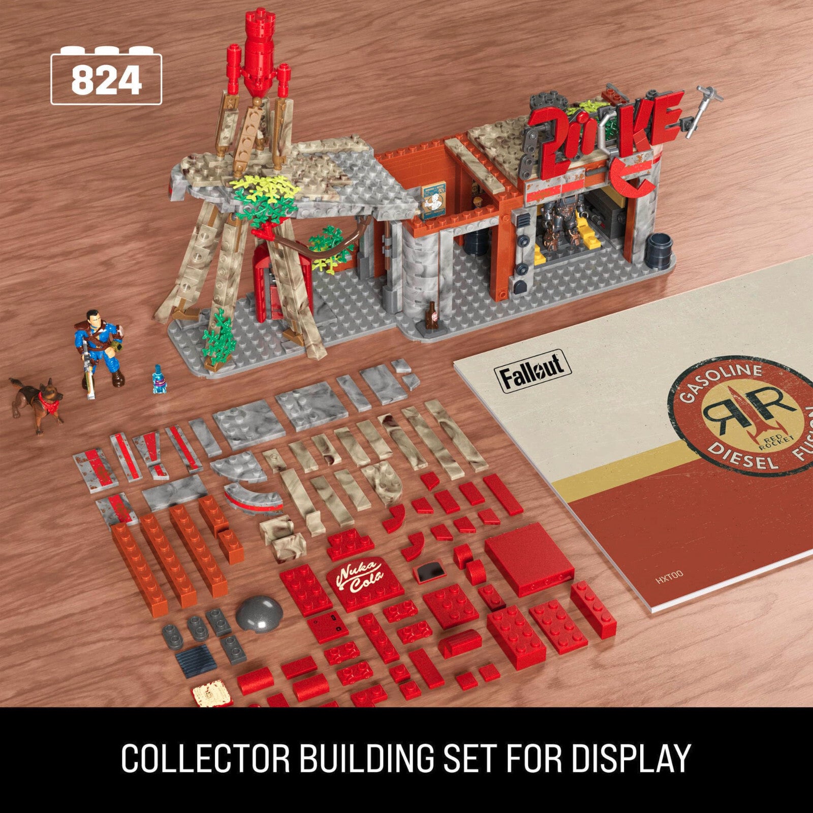 Fallout 4 Red Rocket Truck Stop Mega Bloks Buildable Display Model