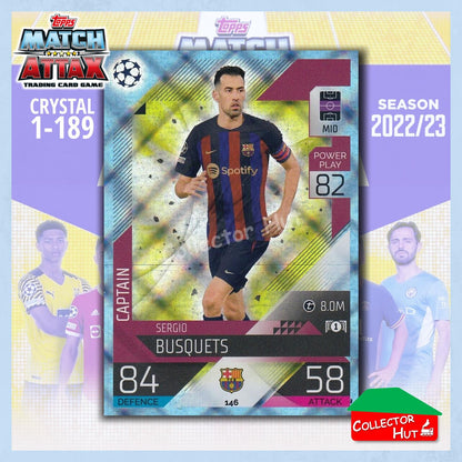 Topps Match Attax Europa Champions League 2022/23 Crystal Parallel Cards 1-189