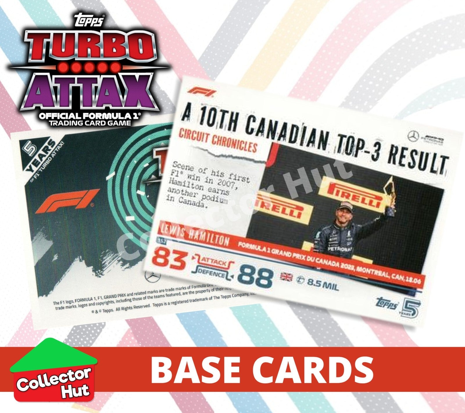 Topps Turbo Attax Formula 1 F1 2024 #1-166 Base Cards YOU CHOOSE