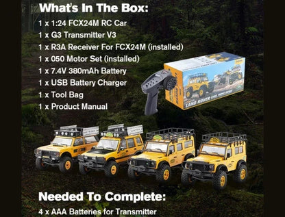 FMS FCX24M Land Rover 1:24 Rock Crawler Camel Trophy Edtion LICENSED