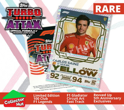 Topps Turbo Attax Formula 1 F1 2024 #313-344 RARE Limited Cards YOU CHOOSE
