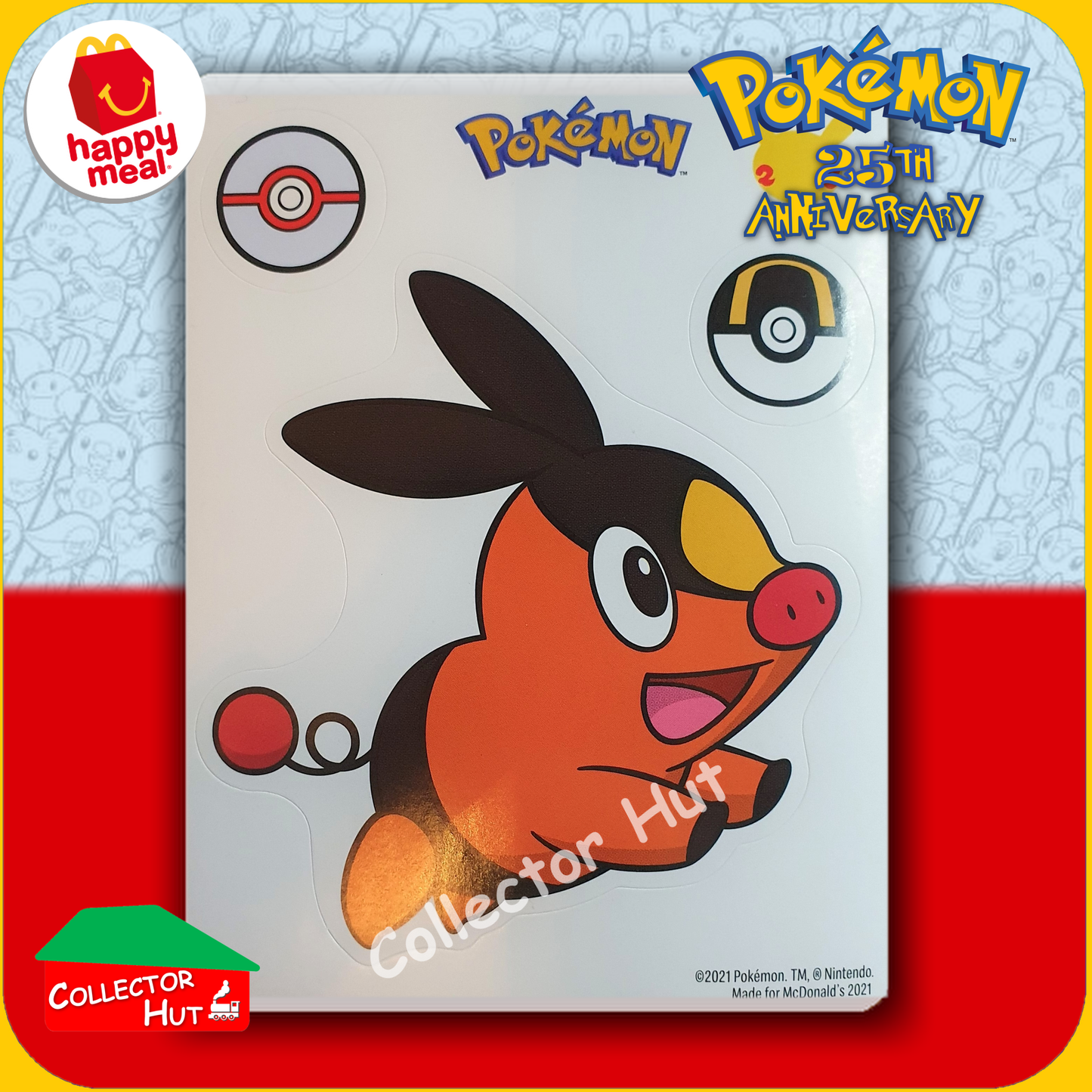 McDonald's Happy Meal 2021 Pokémon 25th Anniversary Trading Cards You Choose