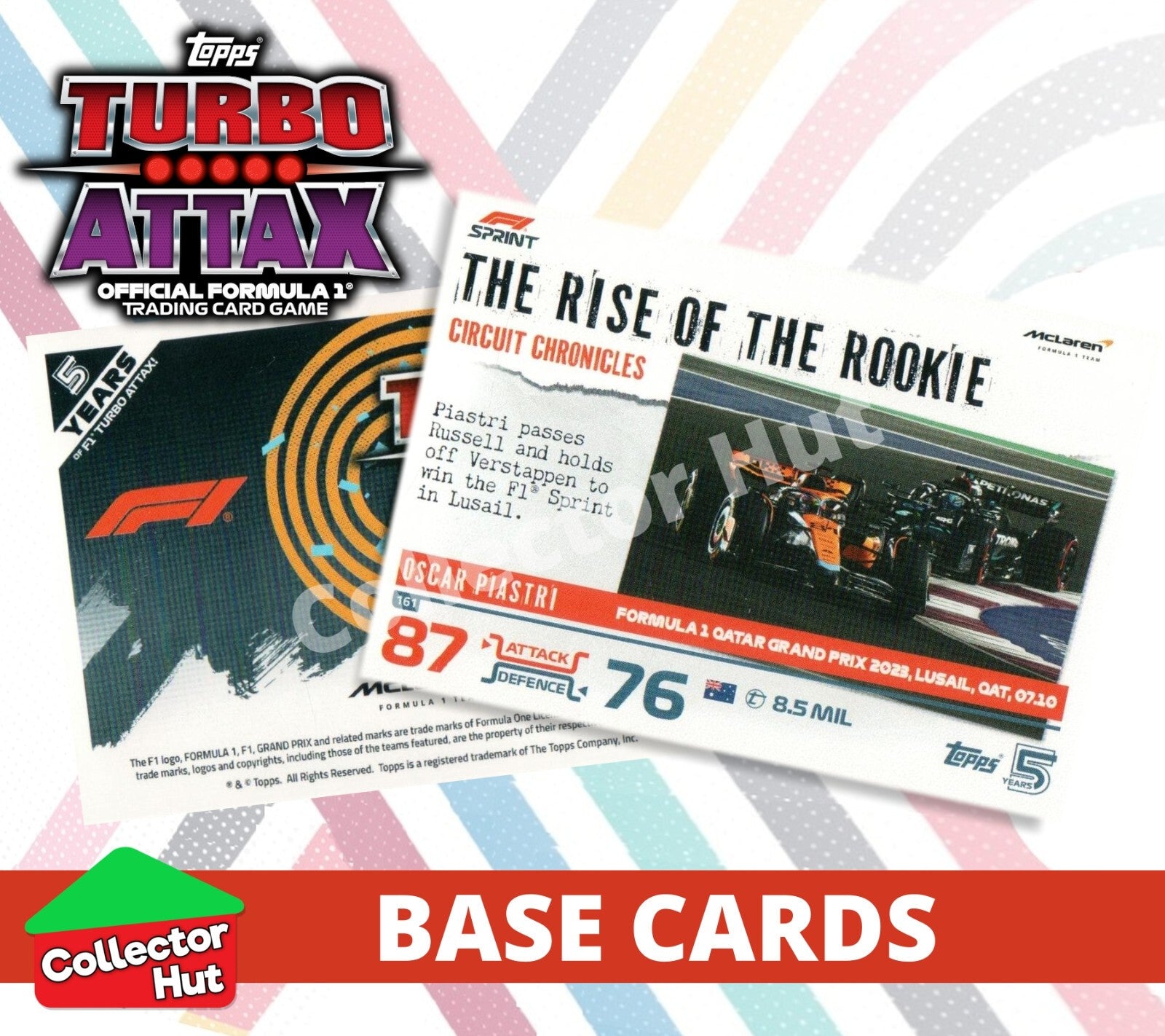 Topps Turbo Attax Formula 1 F1 2024 #1-166 Base Cards YOU CHOOSE