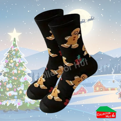 CHRISTMAS SOCKS Cotton Blend Anti-Odor Unisex Crew Socks CUSTOM Gift Set