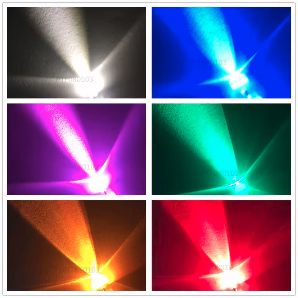 LED Light Bulbs DC 12v Pre-Wired Waterproof 3mm 5mm 10 Pack 20cm RC Cars Trucks