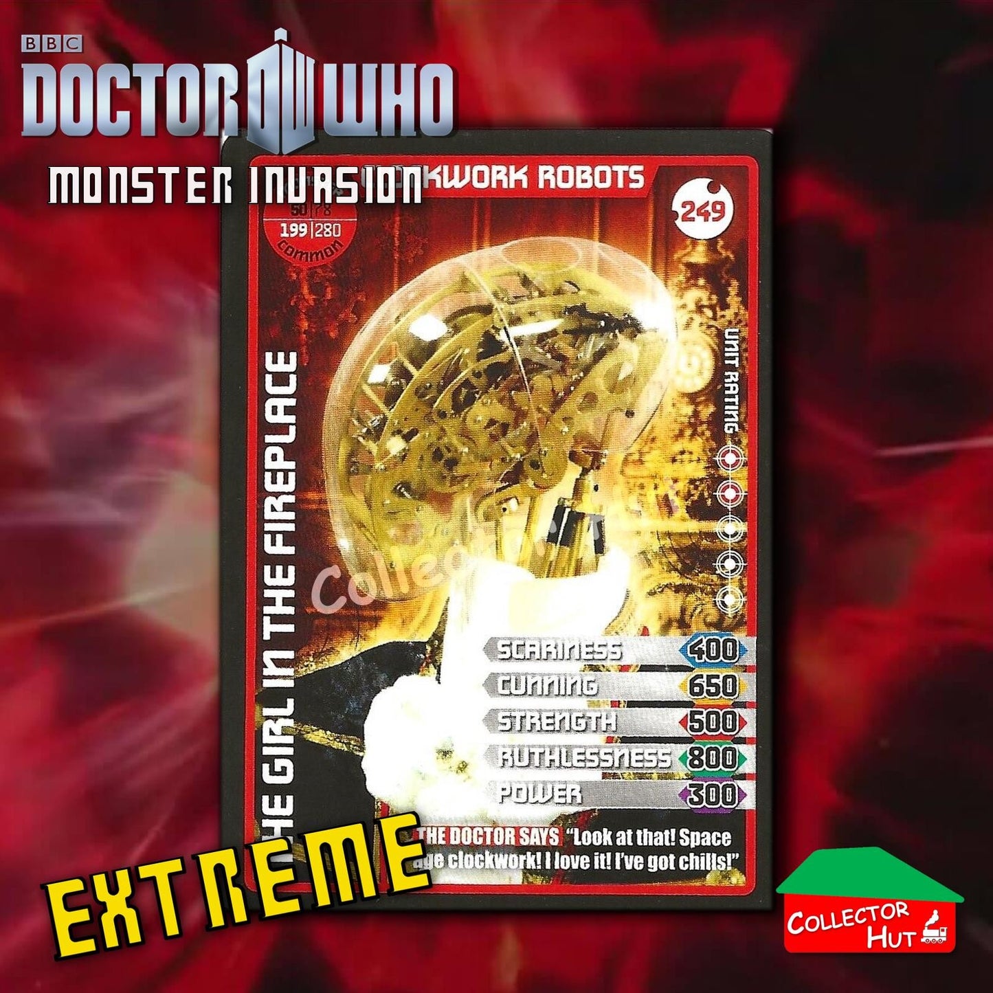 DOCTOR WHO Monster Invasion EXTREME Cards 166-344 New Fresh & Sleeved YOU CHOOSE
