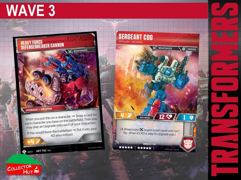 Transformers TCG CHARACTER Trading Cards All Waves