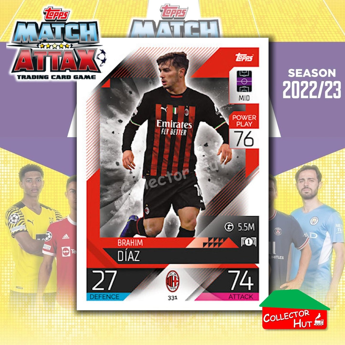 Topps Match Attax Europa Champions League 2022/23 TCG Trading Cards Base 190-387
