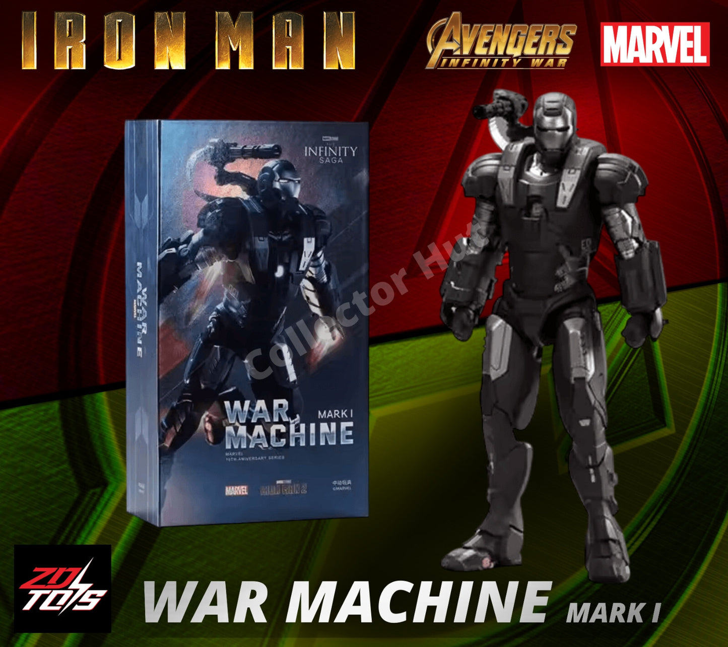 Iron Man Marvel Action Figures 1:10 Scale Avenger Infinity Saga MK 1-85 ZD Toys