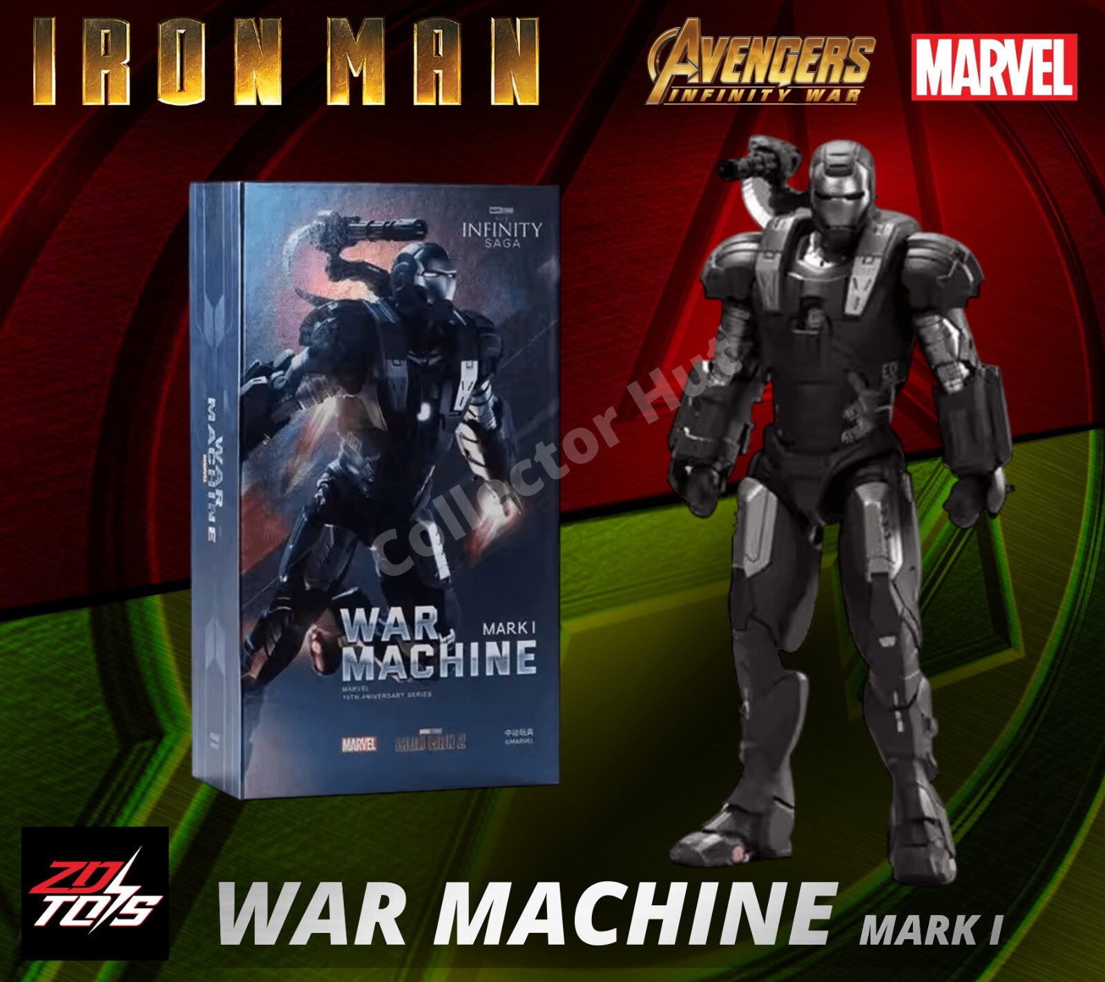 Iron Man Marvel Action Figures 1:10 Scale Avenger Infinity Saga MK 1-85 ZD Toys
