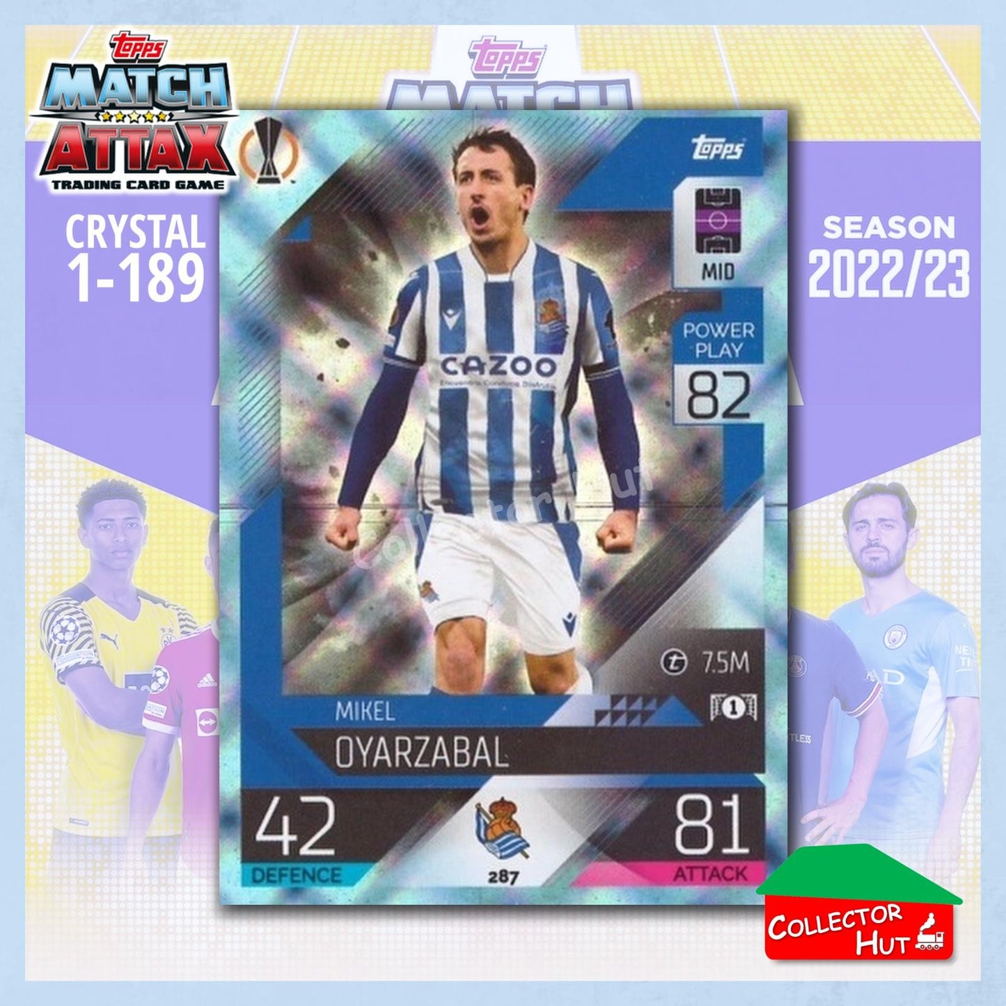 Topps Match Attax Europa Champions League 2022/23 Crystal Parallel Cards 190-387