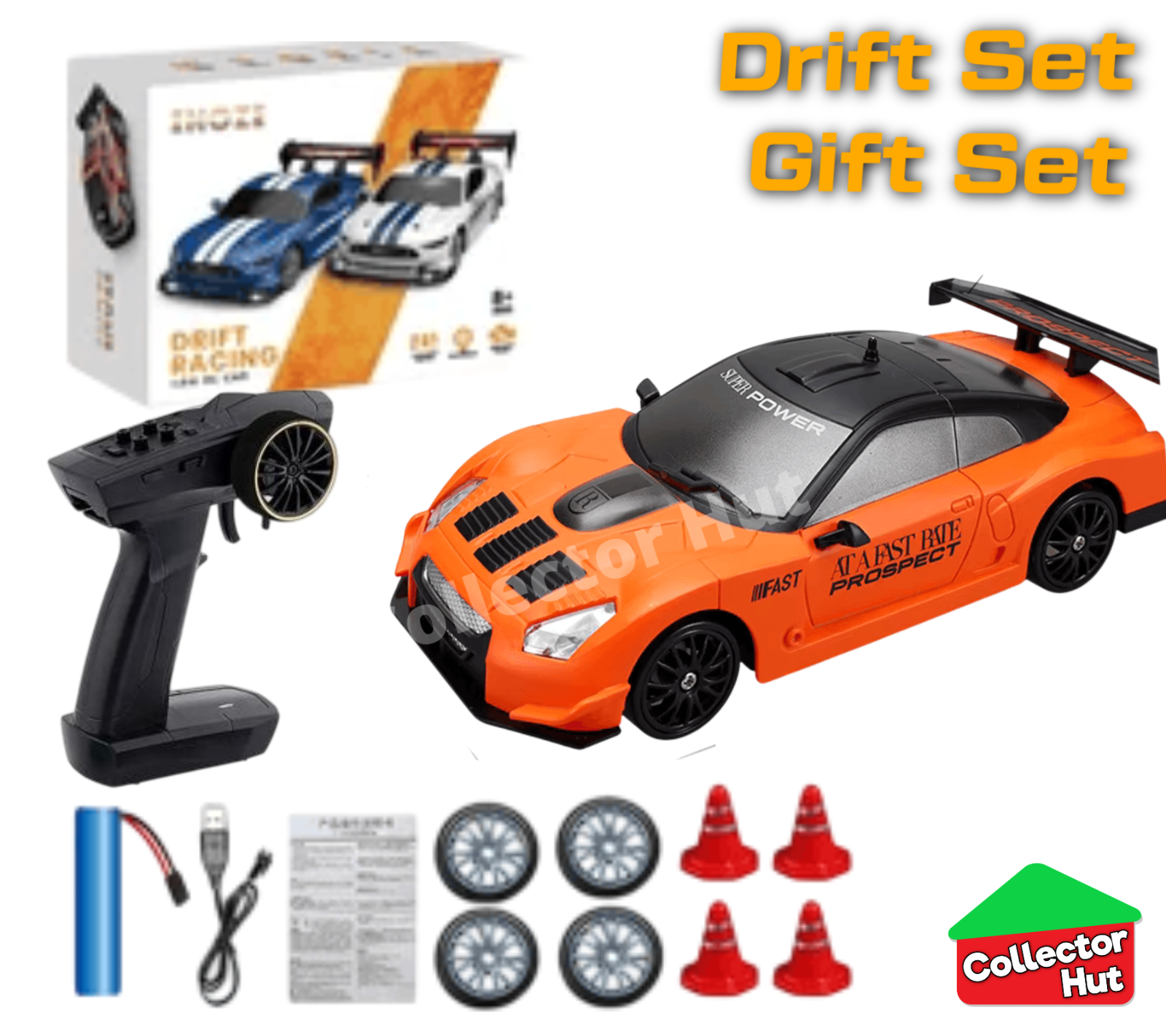 Drift RC Car 1:24 Scale High Speed Remote Control 4WD 2.4Ghz GIFT BOXED