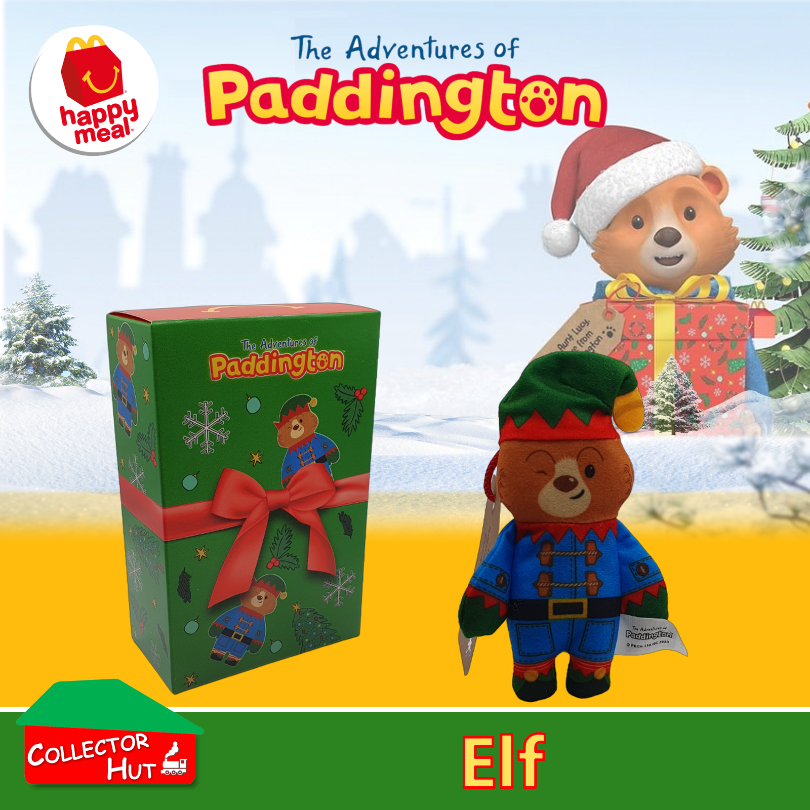 McDonald's Happy Meal The Adventures of Paddington 2023 Christmas Plush Toys