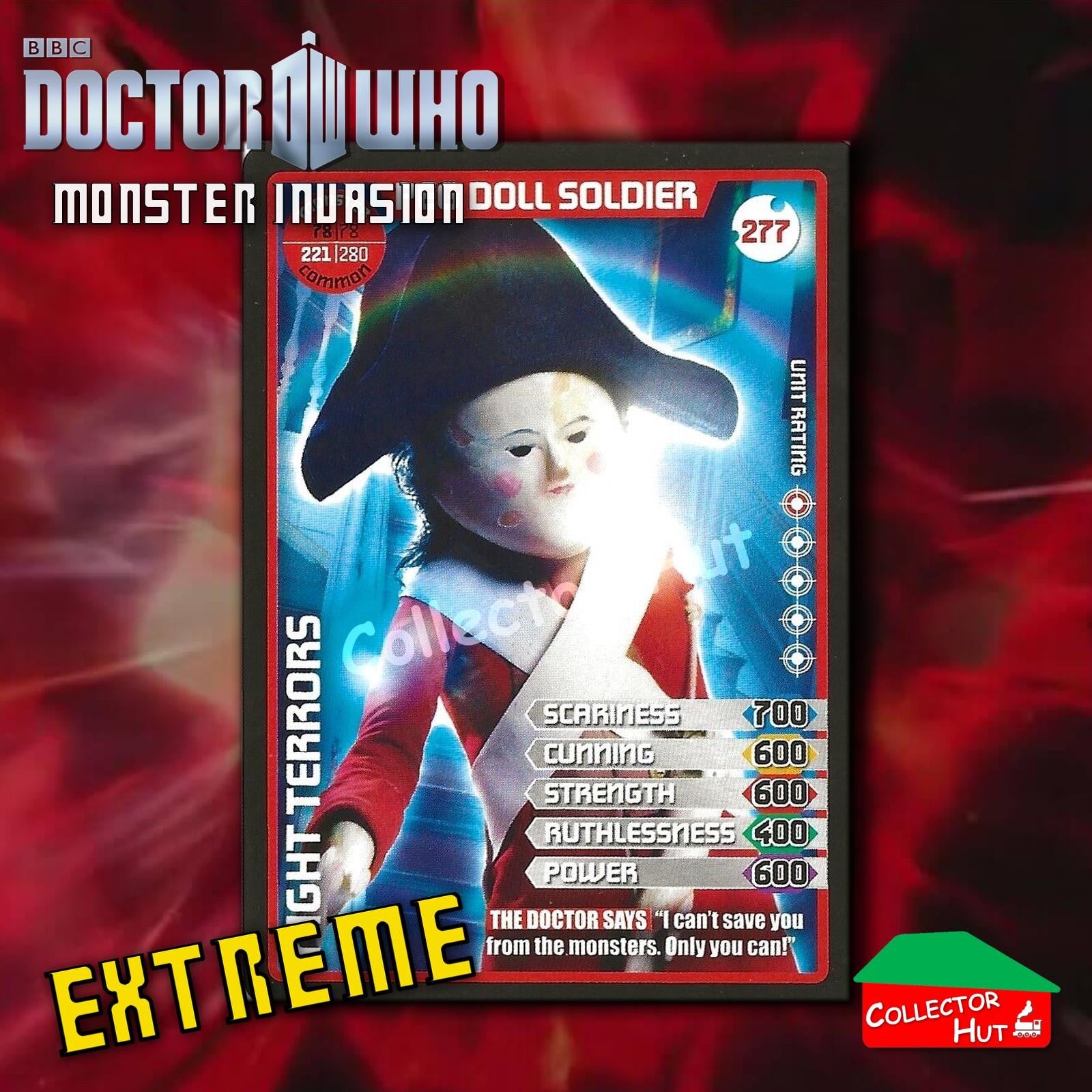 DOCTOR WHO Monster Invasion EXTREME Cards 166-344 New Fresh & Sleeved YOU CHOOSE