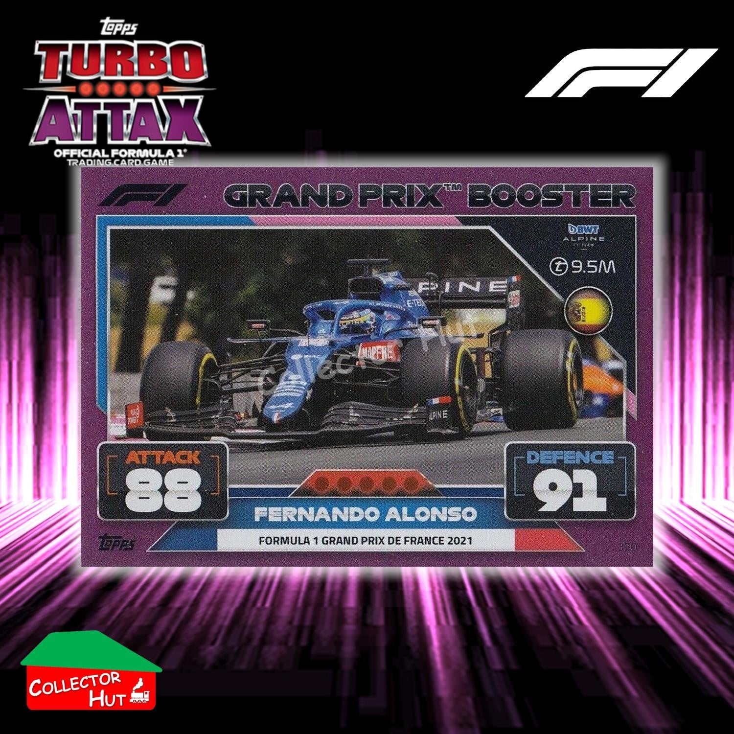 Topps Turbo Attax Formula 1 F1 2022 PINK GREEN RED Parallel Cards