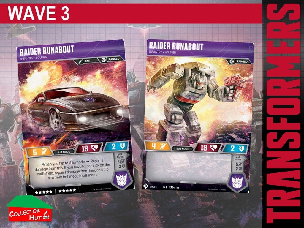 Transformers TCG CHARACTER Trading Cards All Waves