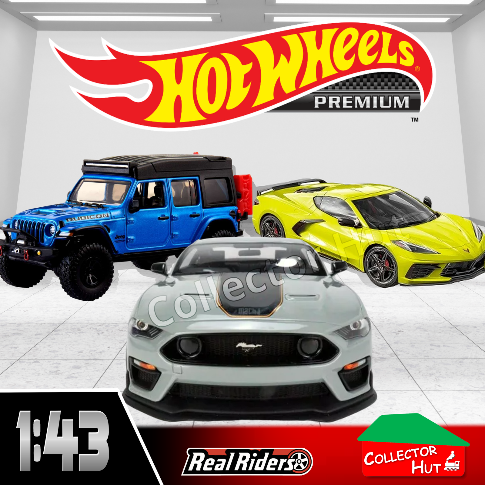 Hot Wheels Premium Real Riders HMD41 1:43 Scale Models