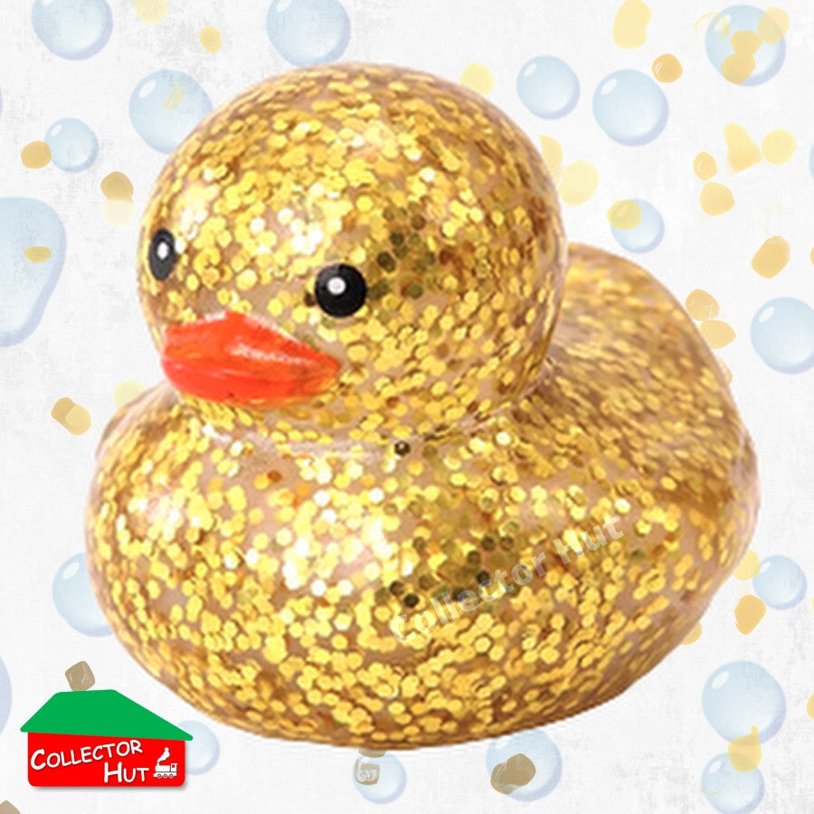 Novelty Rubber Ducks GLITTER 5cm Assorted Characters Designs