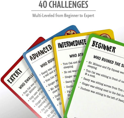 Cat Crimes Logic Game Tabletop for 8+