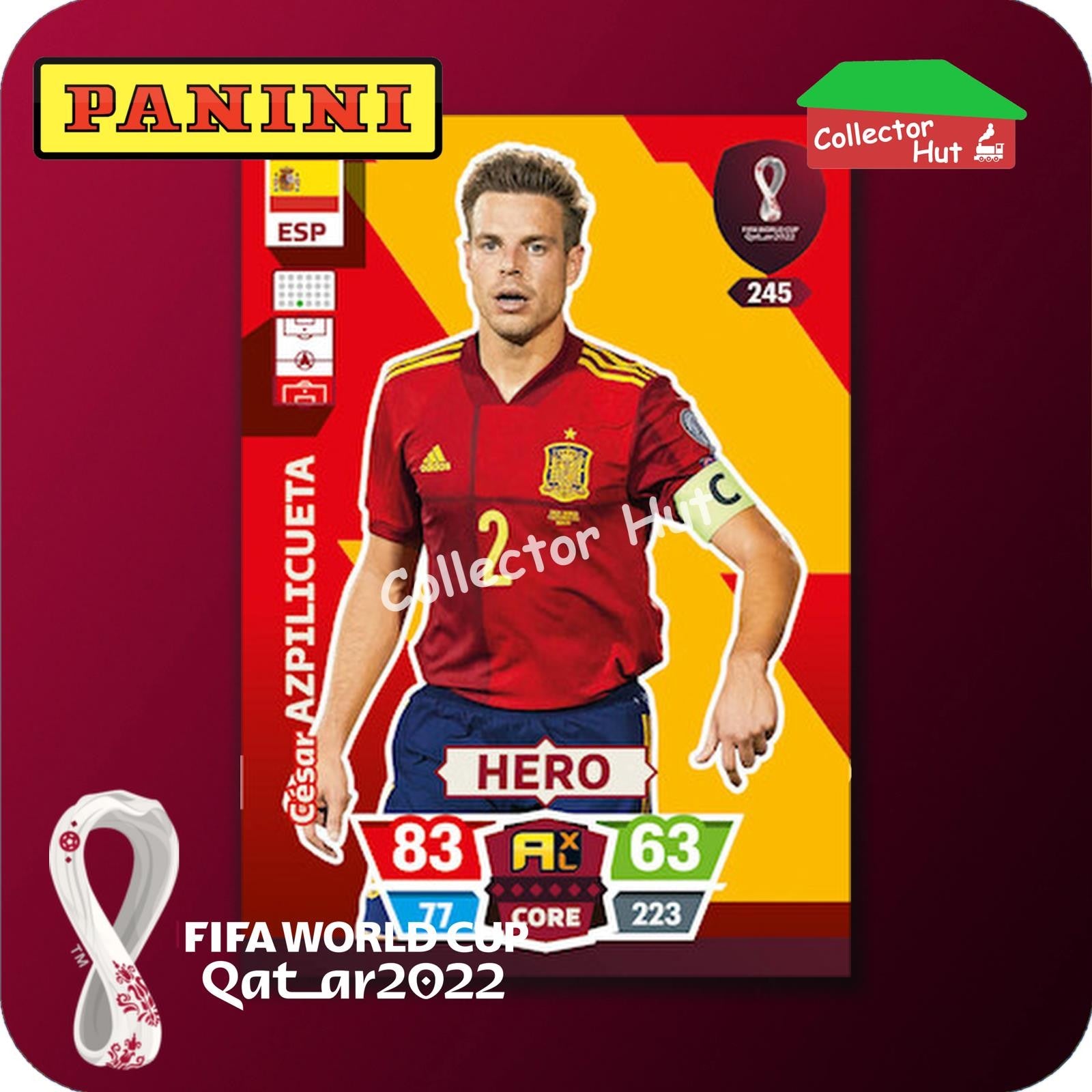 Panini Adrenalyn XL Qatar World Cup 2022 Trading Cards BASE SET #145-288